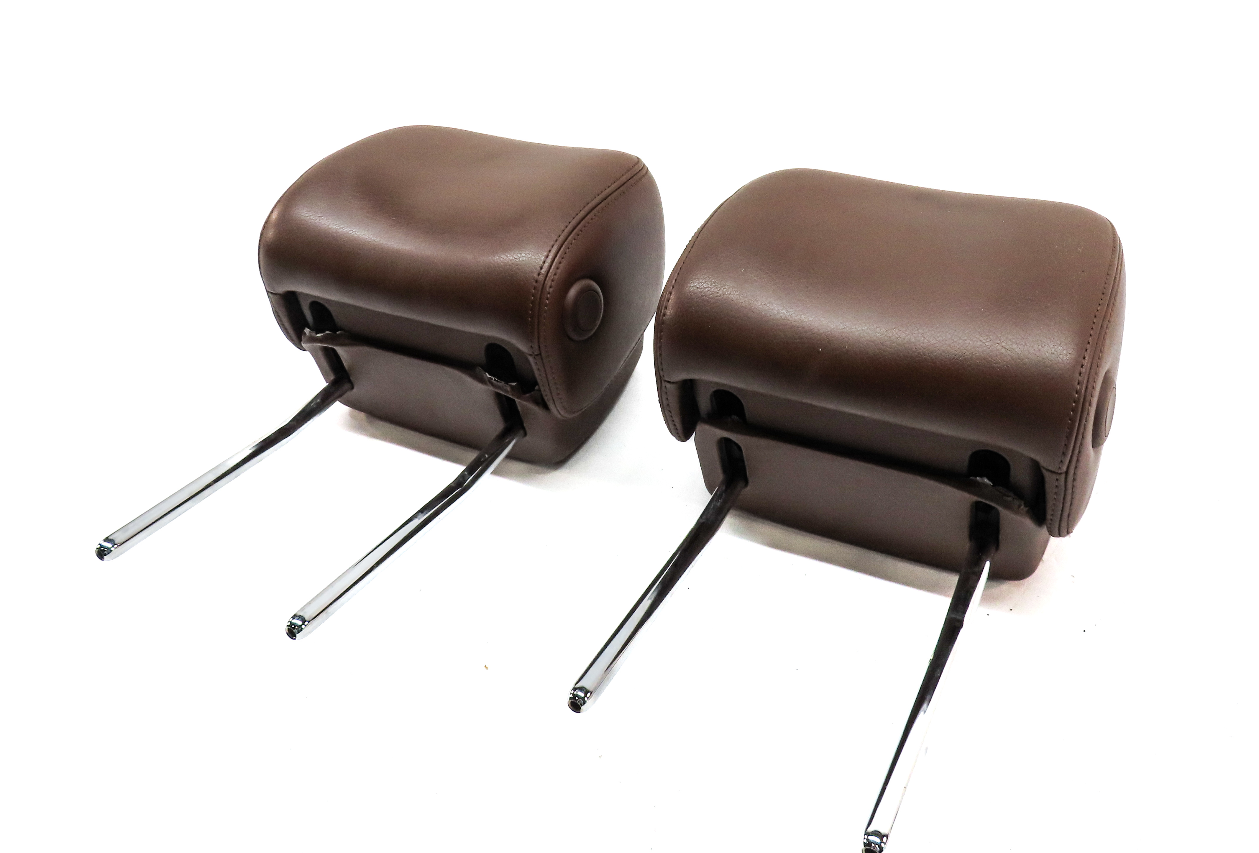 12-18 AUDI A6 A7 S6 S7 RS7 (C7 4G8) FRONT LEFT & RIGHT SEAT HEADREST SET (Brown) — exact item pictured